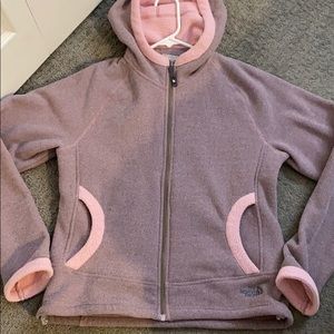 North face zip up hoodie